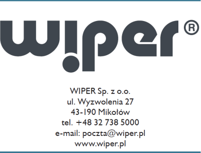 Odpływy prysznicowe Wiper