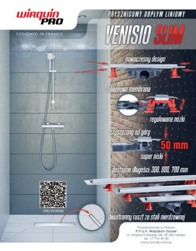 Prysznic bez brodzika