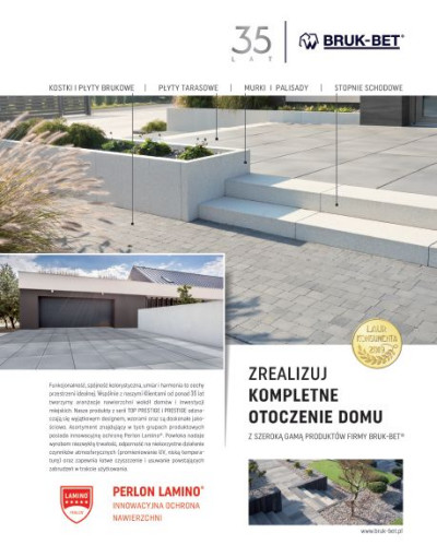 Krzysiek - Członek Klubu Budujących Dom, nawierzchnię z kostki betonowej ułożył w 2014 r.