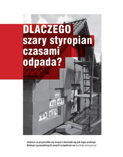 Wzniesiony własnymi rękami z pustaków styropianowych