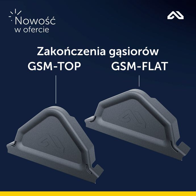 Nowość w ofercie BUDMAT! Zakończenia gąsiorów GSM-TOP i GSM-FLAT