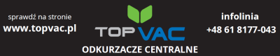 Okurzacze centralne w ofercie TOPVAC