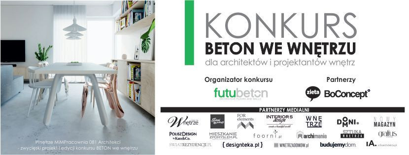 Konkurs „BETON WE WNĘTRZU”