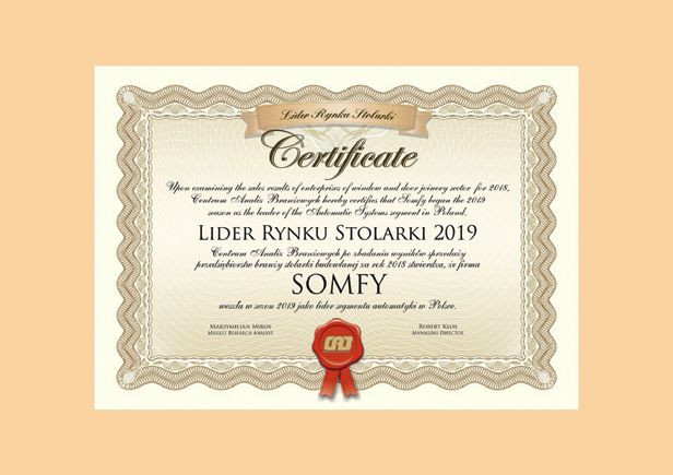 SOMFY liderem automatyki domowej