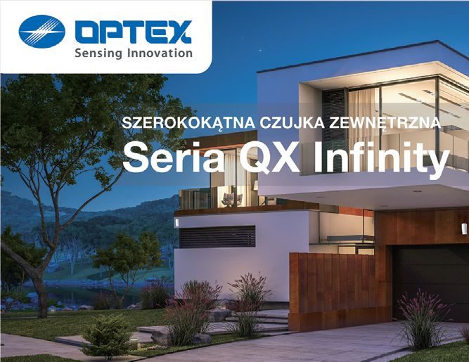 QX INFINITY - nowość w zewnętrznych czujkach ruchu OPTEX