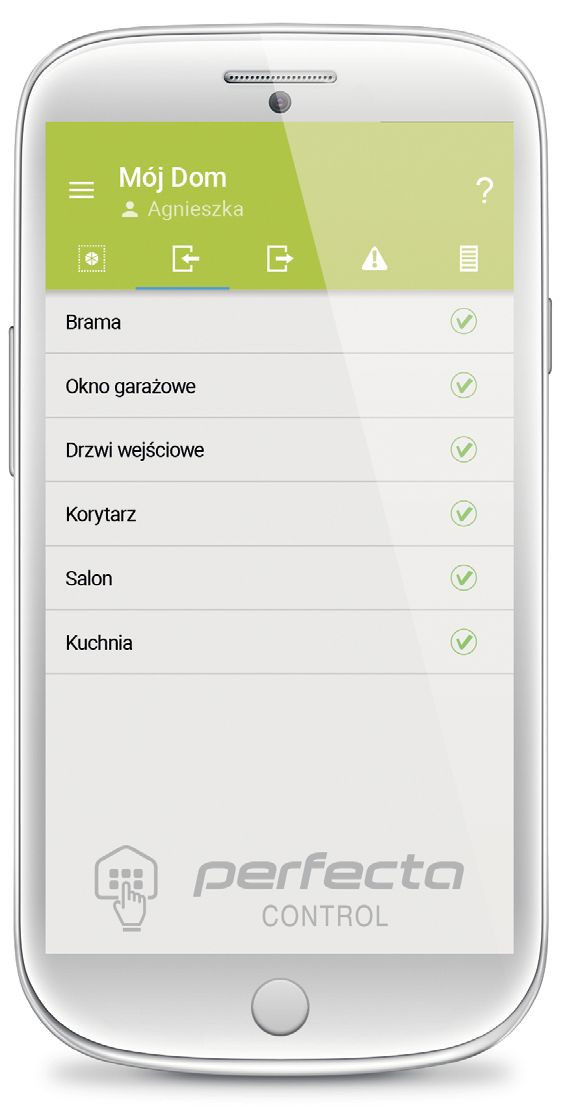 Aplikacja PERFECTA CONTROL - niezawodne sterowanie systemem alarmowym za pomocą urządzeń mobilnych