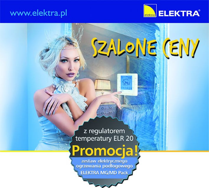 Promocja na zestaw elektrycznego ogrzewania podłogowego ELEKTRA WOODTEC2™PACK