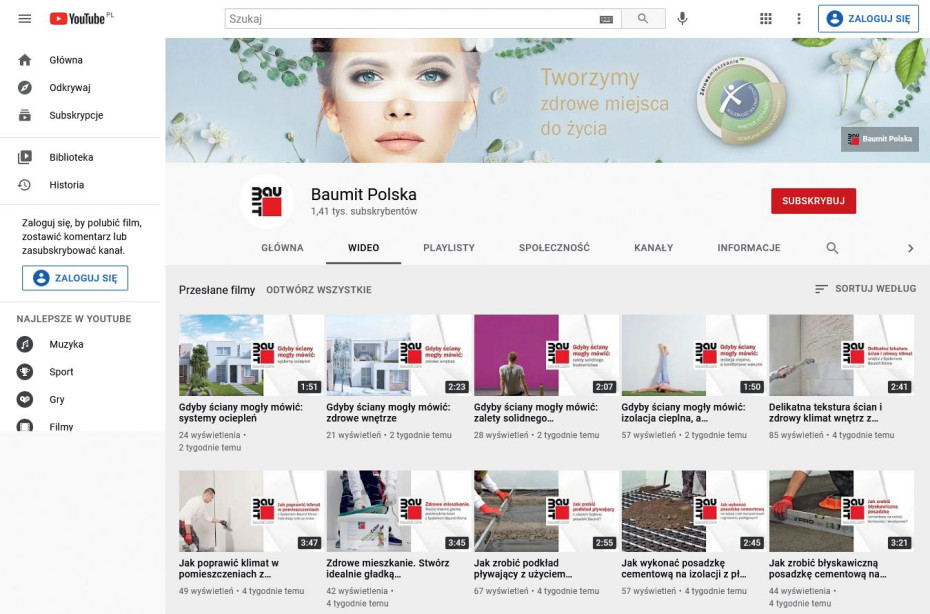 Obraz wyraża więcej niż tysiąc słów - nowe filmy BAUMIT POLSKA na kanale Youtube