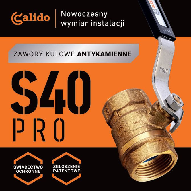 Zawory kulowe do wody pitnej seria S40 PRO