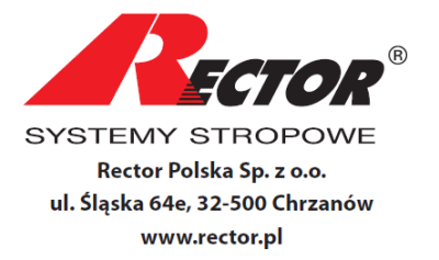 Stropy gęstożebrowe RECTOR w 2 odsłonach