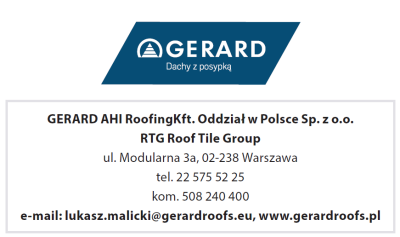 Blachodachówka GERARD z posypką kamienną - 50 lat gwarancji w oparciu o 65 lat doświadczenia w produkcji