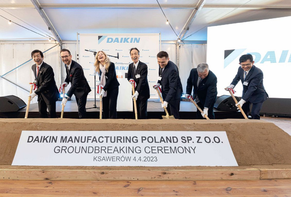 DAIKIN EUROPE rozpoczyna budowę pierwszej w polsce fabryki pomp ciepła
