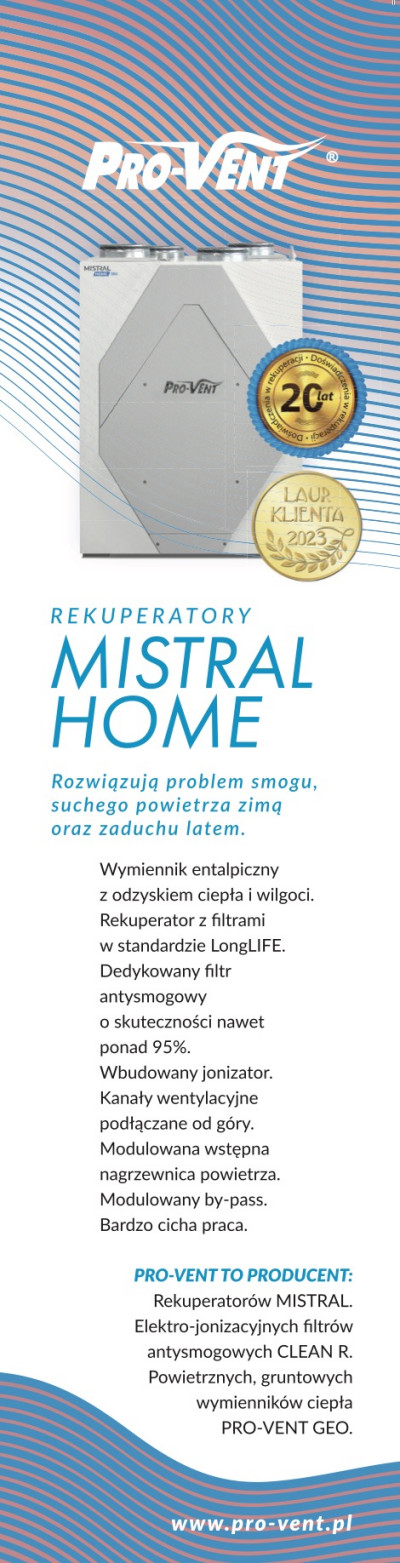 Mniejsze straty ciepła