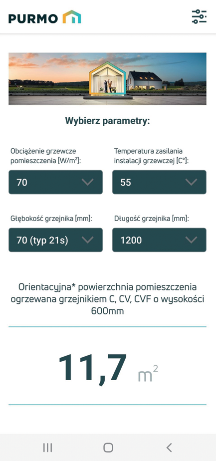 Purmo Calculator - aplikacja do błyskawicznego doboru grzejników