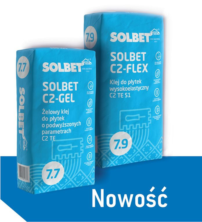 Profesjonalne kleje do płytek - nowe produkty firmy SOLBET