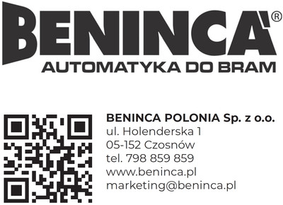 Najszybsza, bezpieczna i nowoczesna automatyka do bram BENINCA