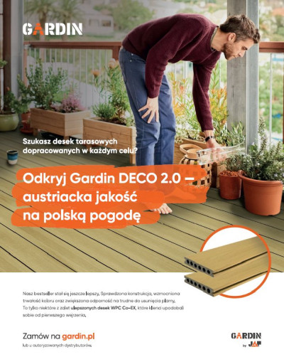 Hanna - Członkini Klubu Budujących Dom, taras użytkuje od 1998 r.