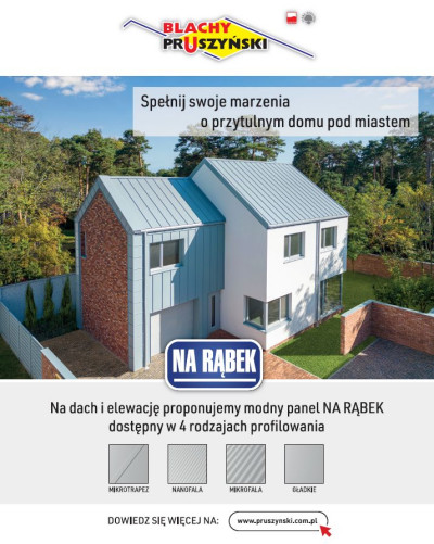 Dachówka na elewacji domu