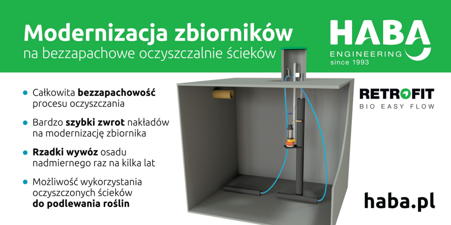 Zestaw do modernizacji szamba HABA RETROFIT, czyli darmowe nawadnianie ogrodu zamiast wywożenia szamba