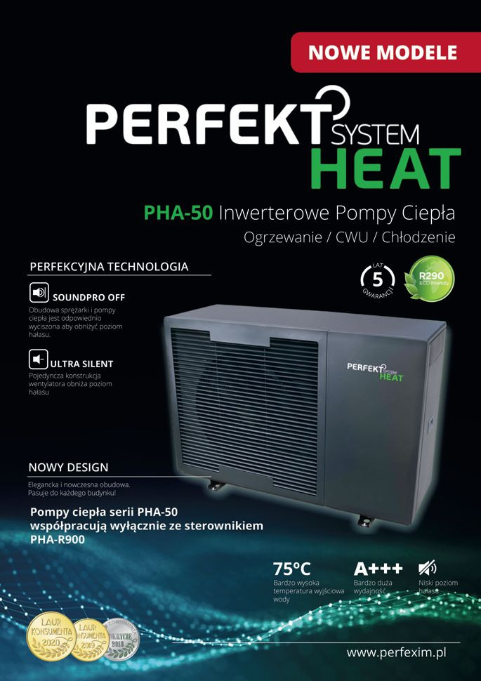 PHA-50 PERFEKT SYSTEM HEAT inwerterowe pompy ciepła