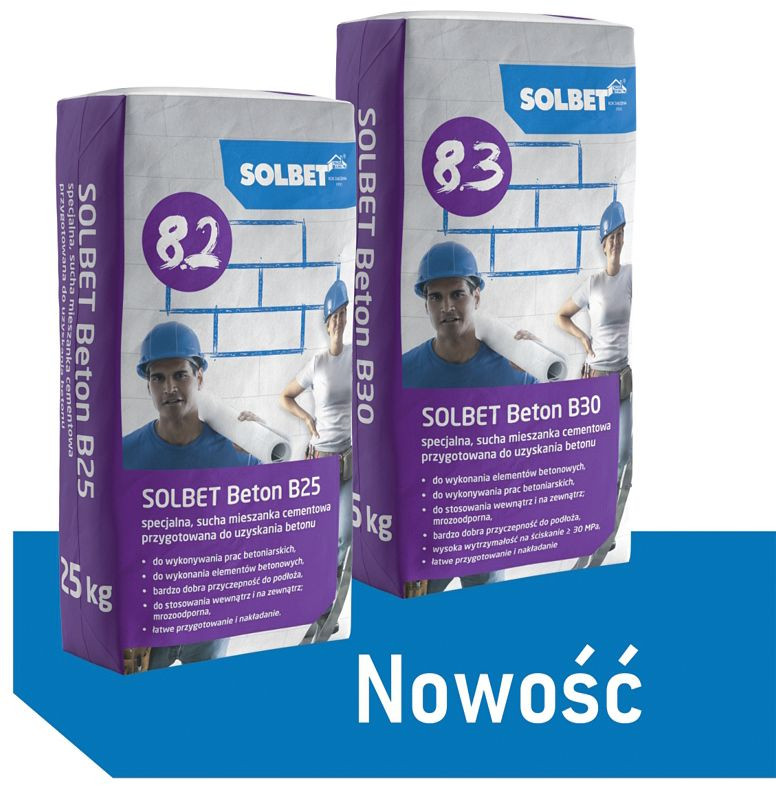 Nowość! SOLBET Beton B25 i SOLBET Beton B30