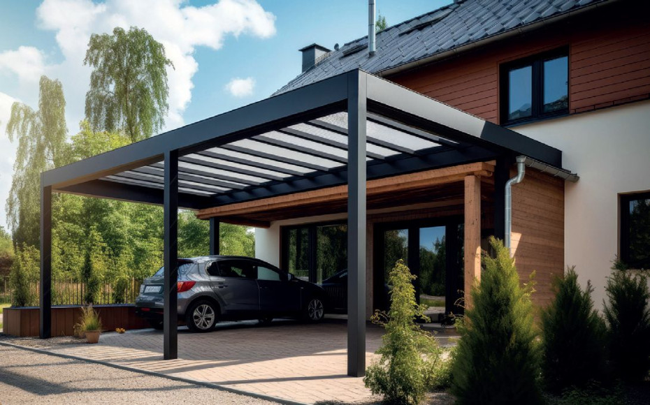 Nowoczesne zadaszenie garażowe CARPORT ECO