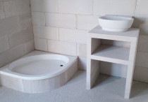 Beton komórkowy w łazience