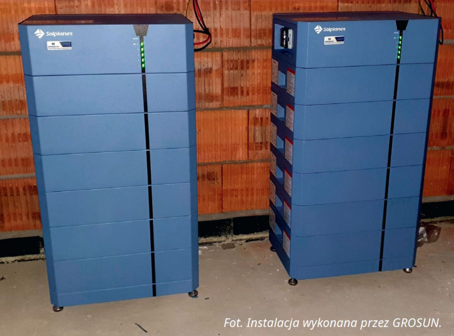 Magazyn energii SOLPLANET z systemem przeciwpożarowym