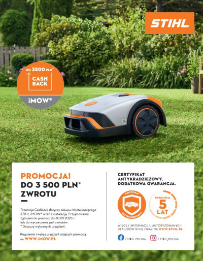 Andrzej - Czytelnik Budujemy Dom, robot koszący użytkuje od 2023 r.