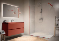 Meble RONAL AMIATA i wolno stojące ścianki walk-in EASY - sposób na nowoczesną łazienkę
