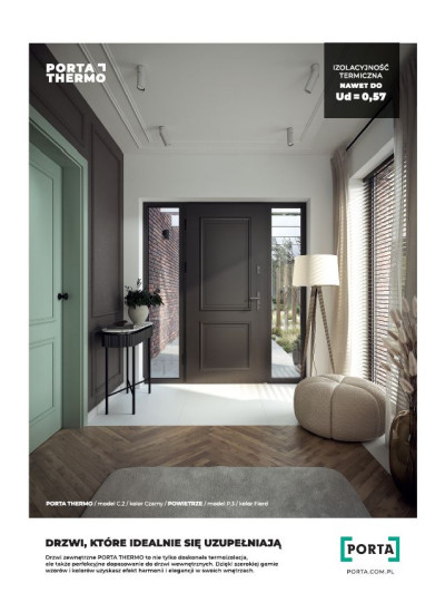 Ania i Jarek - Członkowie Klubu Budujących Dom, drzwi zewnętrzne zamontowali w 2015 r.