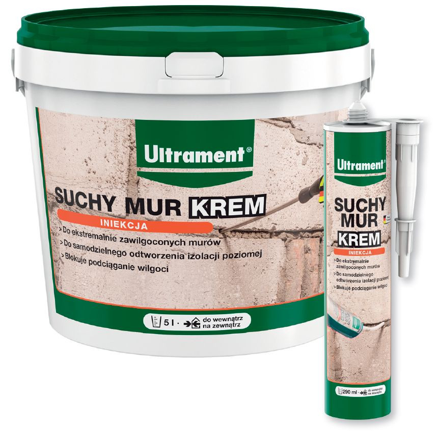 Krem do iniekcji Suchy Mur. Nowość od Ultrament