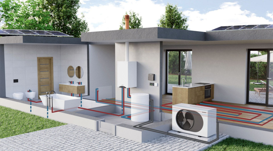Pompa ciepła razem z kotłem gazowym
