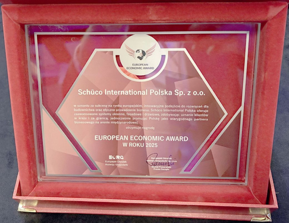 Schüco Polska z nagrodą European Economic Award 2025