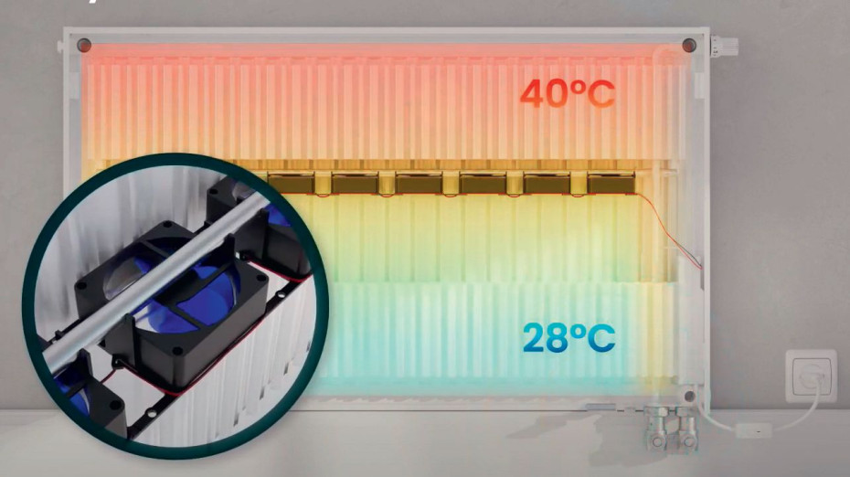 ULOW-E - grzejnik niskotemperaturowy do pomp ciepła