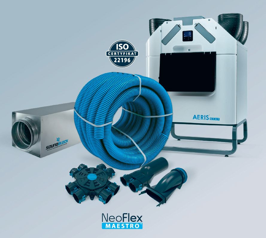 Cicha i szczelna rekuperacja NeoFlexMAESTRO