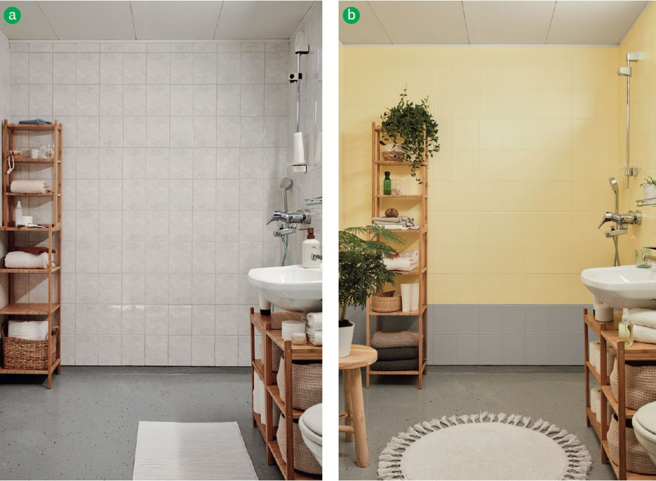 Czym pomalować łazienkę, by nie skuwać płytek