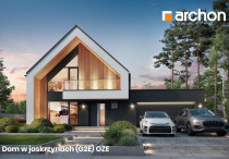 Nowoczesny i energooszczędny dom z antresolą oraz apartamentem - gotowy projekt ARCHON+