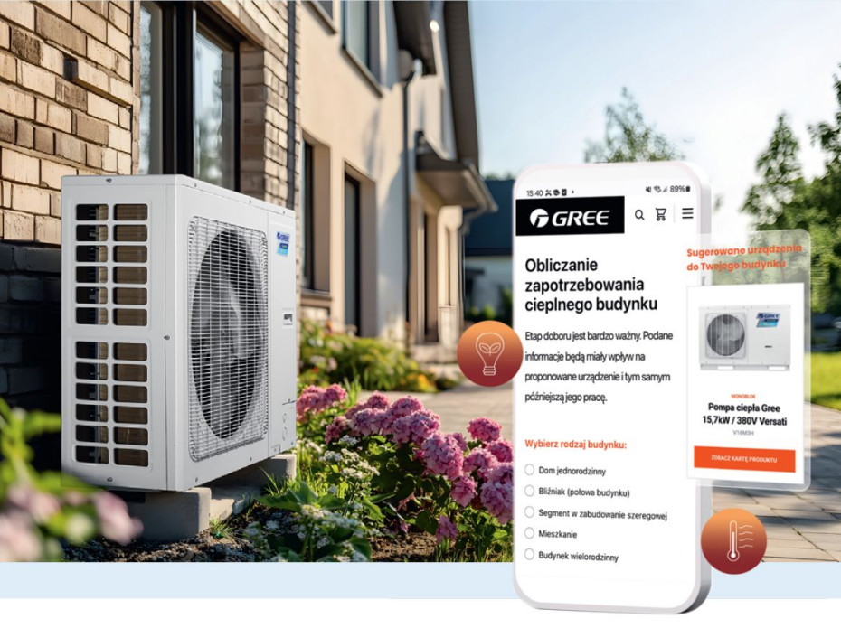 Kalkulator doboru pomp ciepła GREE: precyzyjna pomoc w modernizacji domu
