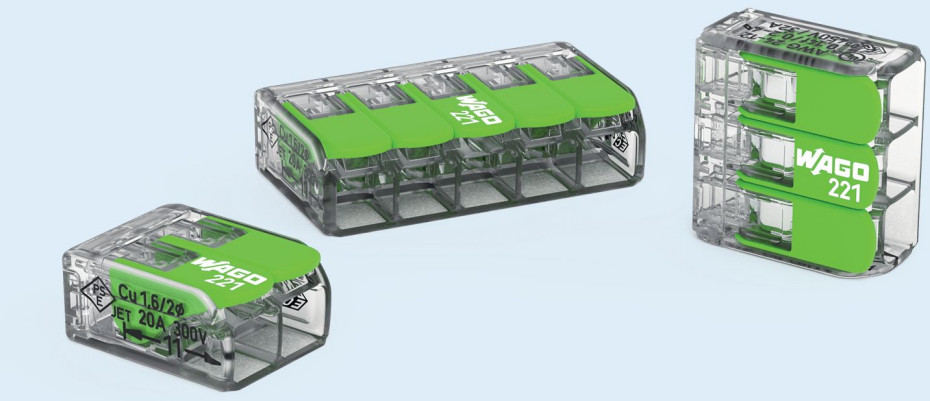 Złączka WAGO 221 w nowej, zielonej wersji