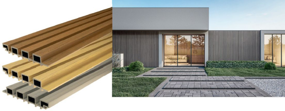 NOWOŚĆ: elewacje kompozytowe GARDIN DECO 2.0 WALL: szeroka lamela na większe powierzchnie