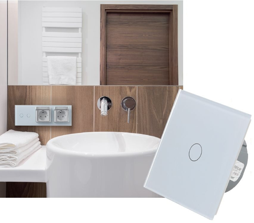 Białe panele szklane LIVOLO