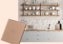 Złote panele szklane LIVOLO