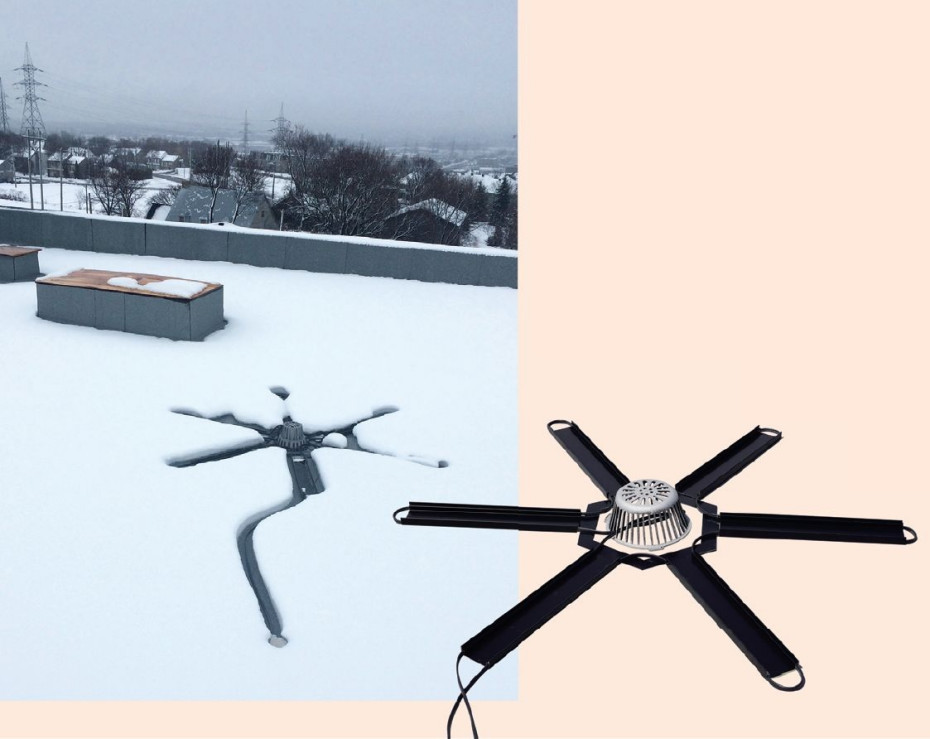 Niezawodny system ochrony wpustów dachowych Raychem RIM-DrainTrace-KIT