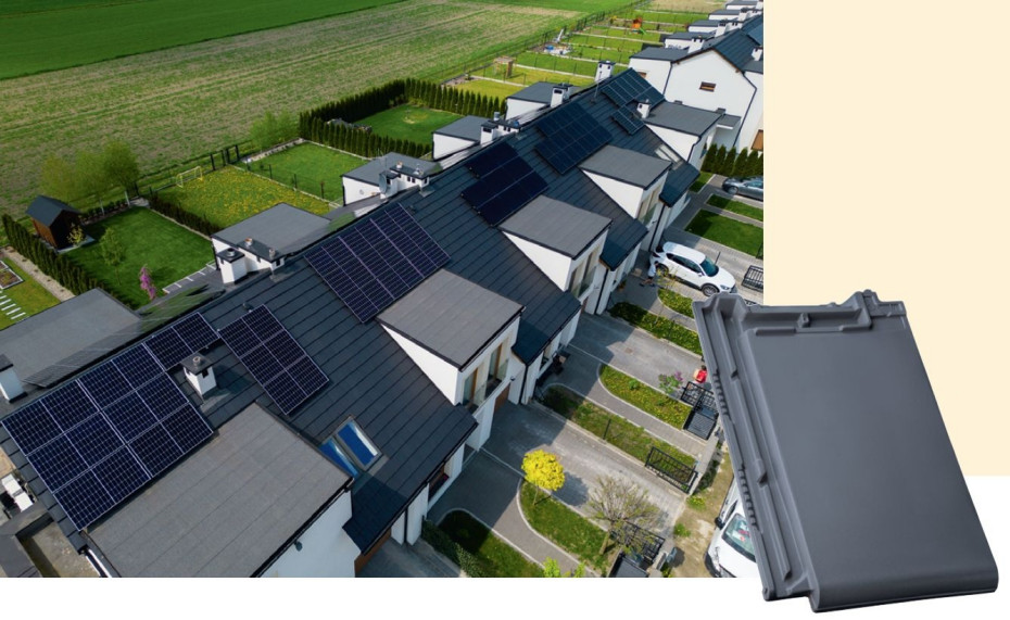 Płaskie dachówki ceramiczne BERGAMO