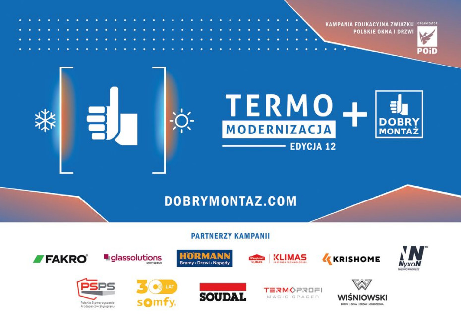 Kampania TERMOMODERNIZACJA +DOBRY MONTAŻ rusza w nowej odsłonie