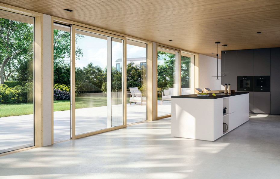 Napęd do drzwi tarasowych DRIVE axxent LS firmy SIEGENIA