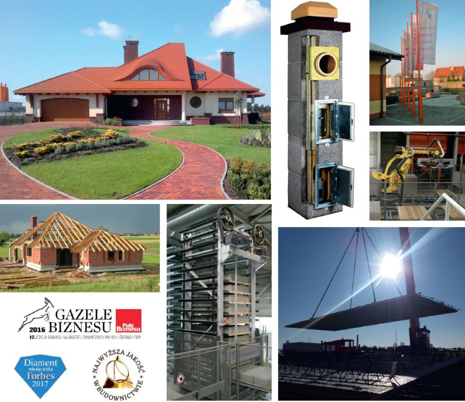 Drobnowymiarowe elementy betonowe i keramzytowe, stropy gęstożebrowe