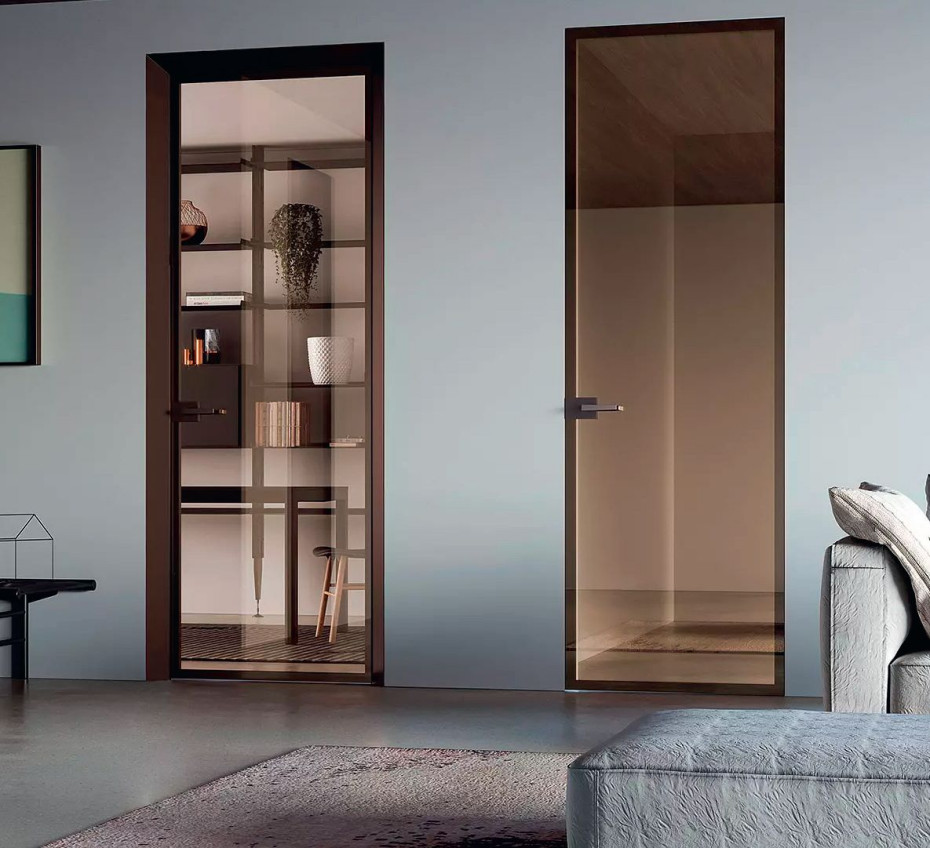 Drzwi loftowe Eclisse - szkło, aluminium, wysokość