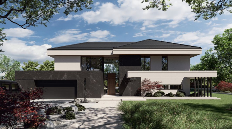 Reprezentacyjna, elegancka rezydencja - HOMEKONCEPT 137